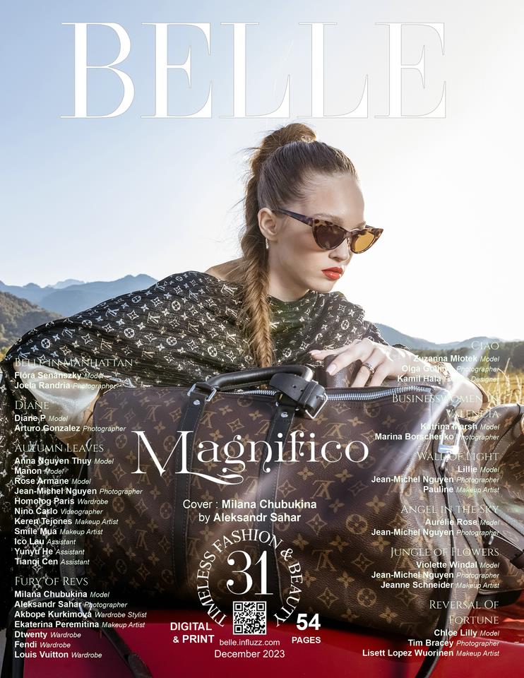Magnifico cover - Belle Timeless Fashion & Beauty Magazine